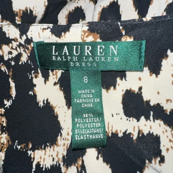 Lauren Ralph Lauren - Animal Print Dress - Size 8 - Picture 7 of 9